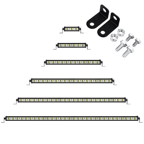 Single row aluminum led bar light for car 144w 126w 108w 90w 72w 54w 36w 18w 9w