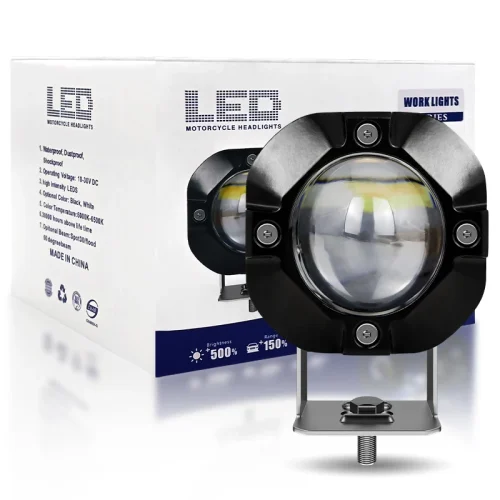 Small square lamp, large lens, 1 bead spotlight 15W3570 (yellow and white dual color)