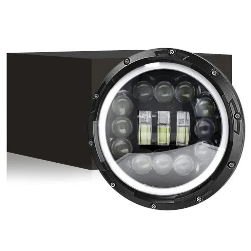 7-inch Wrangler headlights15 beads High and low beams white +yellow aperture
