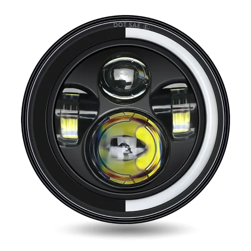 7-inch Wrangler headlights semi-circular aperture LED 4 beads