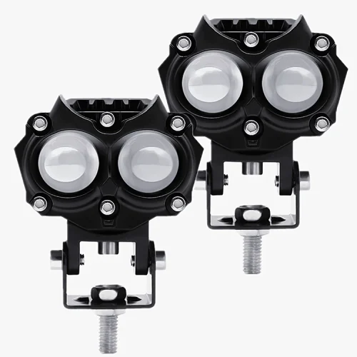 3 inch 5 led lens laser headlights white yellow with flashing 40W