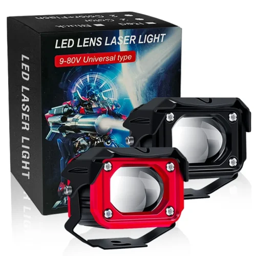 Transformer 50w 24v led fog lights white yellow lens laser headlights spotlight